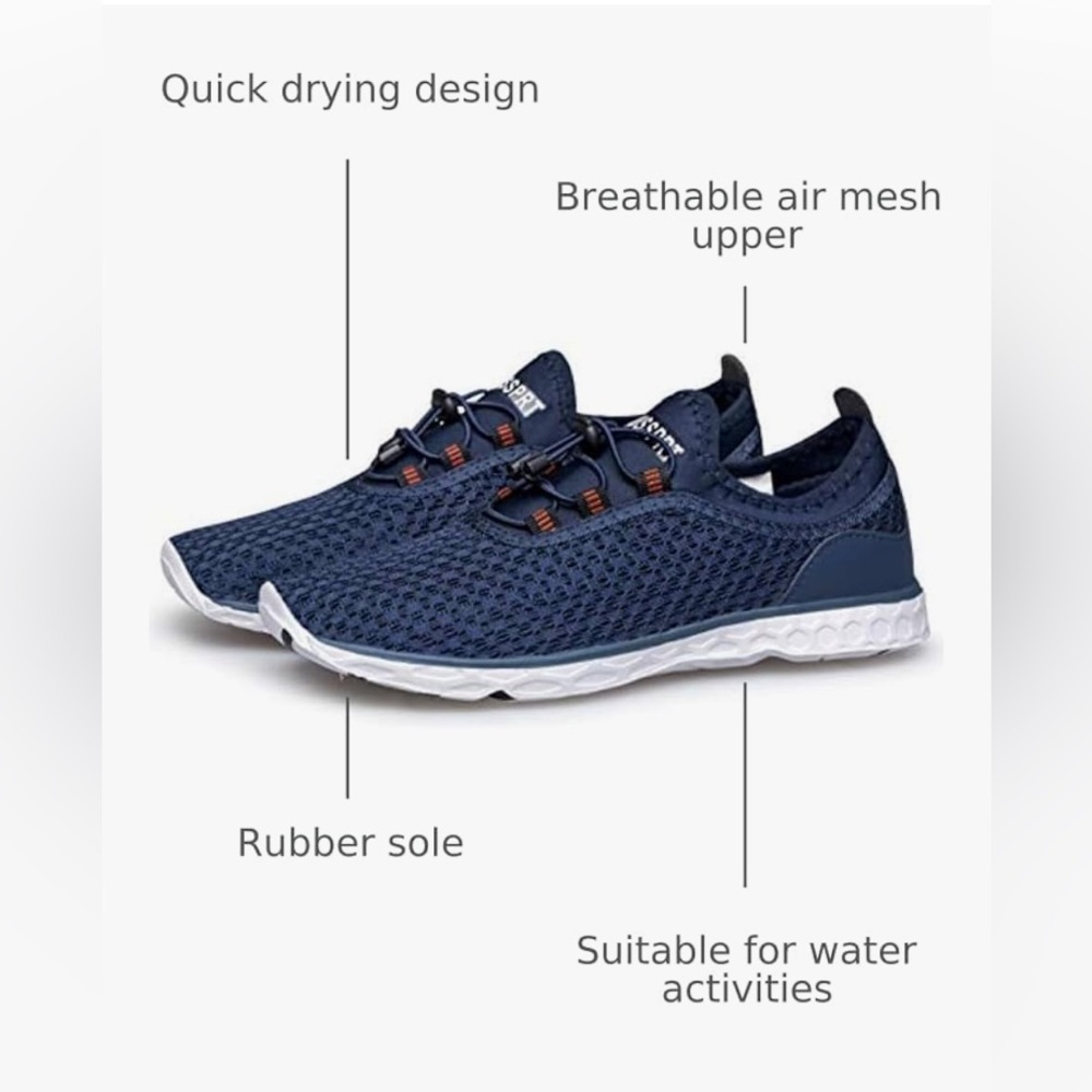 Doussprt Quick Drying Navy Blue water sport swim aqua Shoes EU sz 48